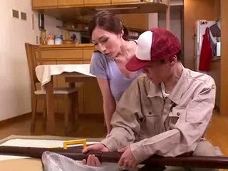 Asian MILF Fucks Young Courier's XXX in Tokyo