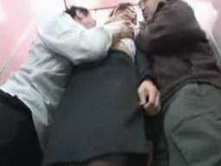 Nippon Girl Gets Violated and Fucked Up in Elevator Frenzy for XXX Porn Thrill